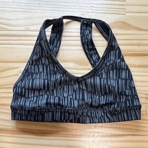 Jo and Jax Girls Dance size Youth Medium Black and Gray Sports Bra